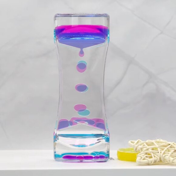 Liquid Motion Bubbler Timer Hourglass Liquid Bubbler Sensory Toys(3 Pack) - Picture 8 of 12